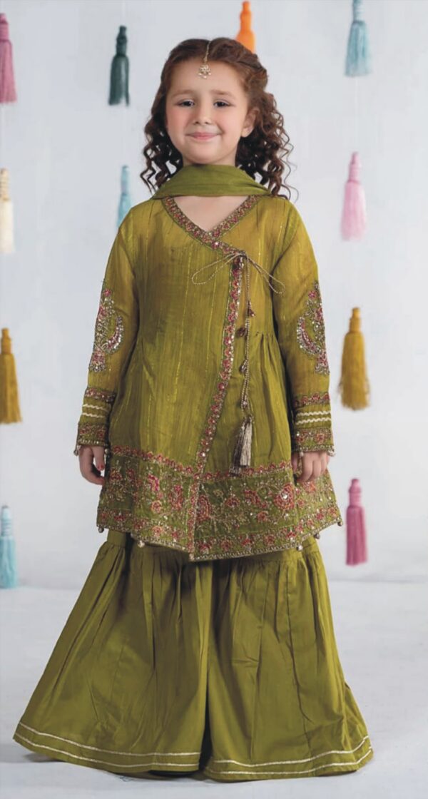 2 Piece Embroidered Linen Suit
