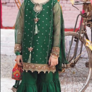 2 Piece Embroidered Linen Suit