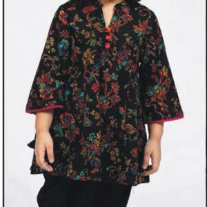 2 Piece Embroidered Linen Suit