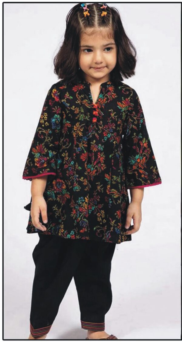 2 Piece Embroidered Linen Suit