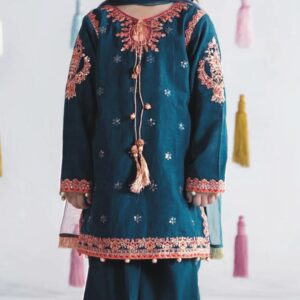 2 Piece Embroidered Linen Suit